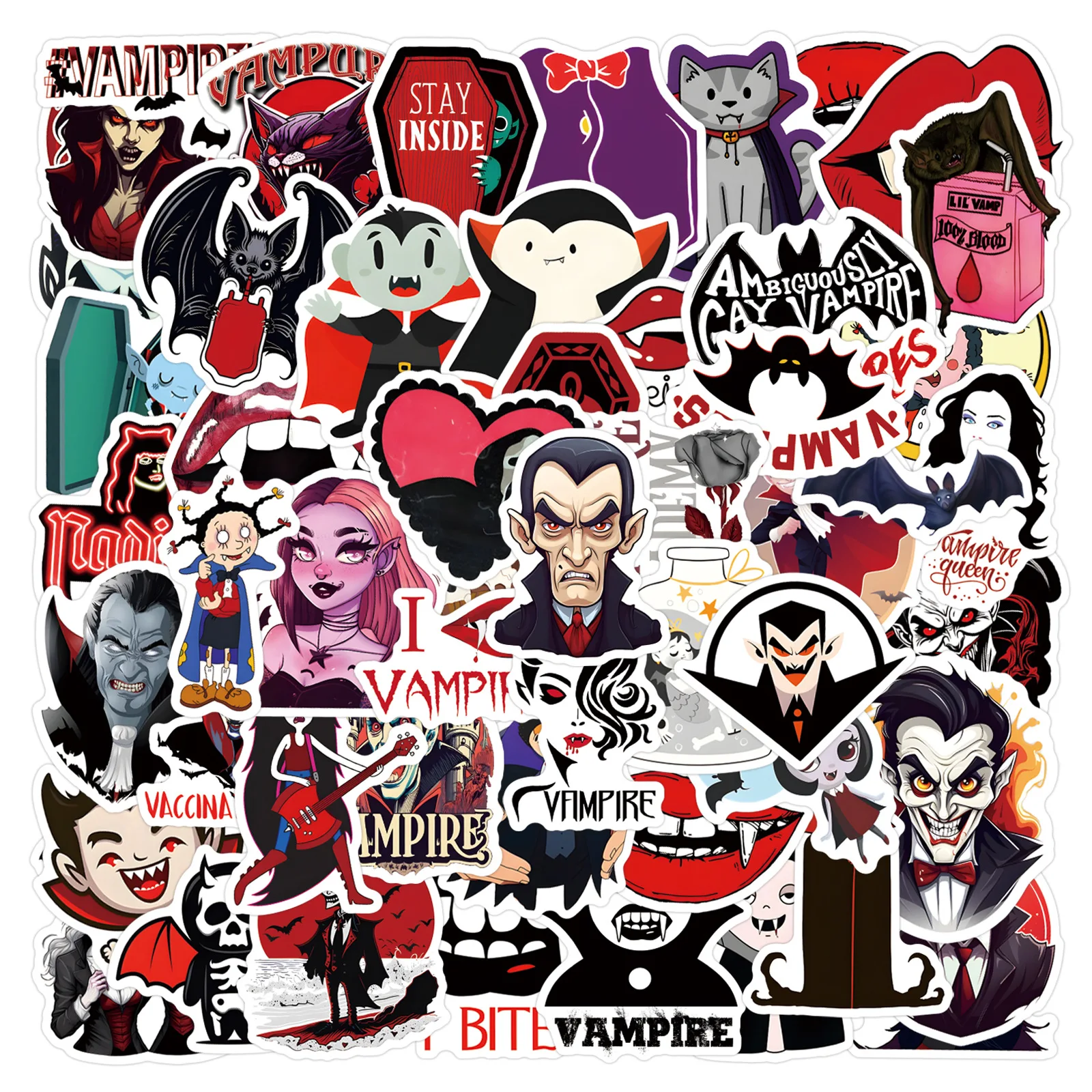 10/30/55PCS Cute Vampire Stickers Cartoon Graffiti Sticker DIY Luggage Laptop Phone Guitar Car Bike Skateboard Decals Kids Toy
10/30/55PCS Cute Vampire Stickers Cartoon Graffiti Sticker DIY Luggage Laptop Phone Guitar Car Bike Skateboard Decals Kids Toy
