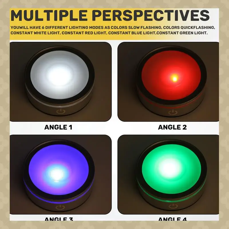 AB45 LED Light Base With Sensitive Touch Round Colorful Stand Display For 3D Crystal Glass Art Photo Frame
AB45 LED Light Base With Sensitive Touch Round Colorful Stand Display For 3D Crystal Glass Art Photo Frame