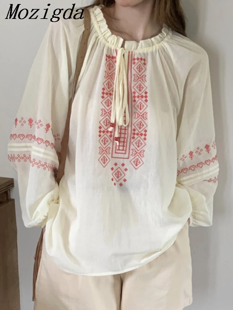 Spring Summer Pullover Tops Women Floral Embroidery Fashion Loose Ruffle Pleated Ladies Blouses Korean Long Sleeve Woman Tops
Spring Summer Pullover Tops Women Floral Embroidery Fashion Loose Ruffle Pleated Ladies Blouses Korean Long Sleeve Woman Tops