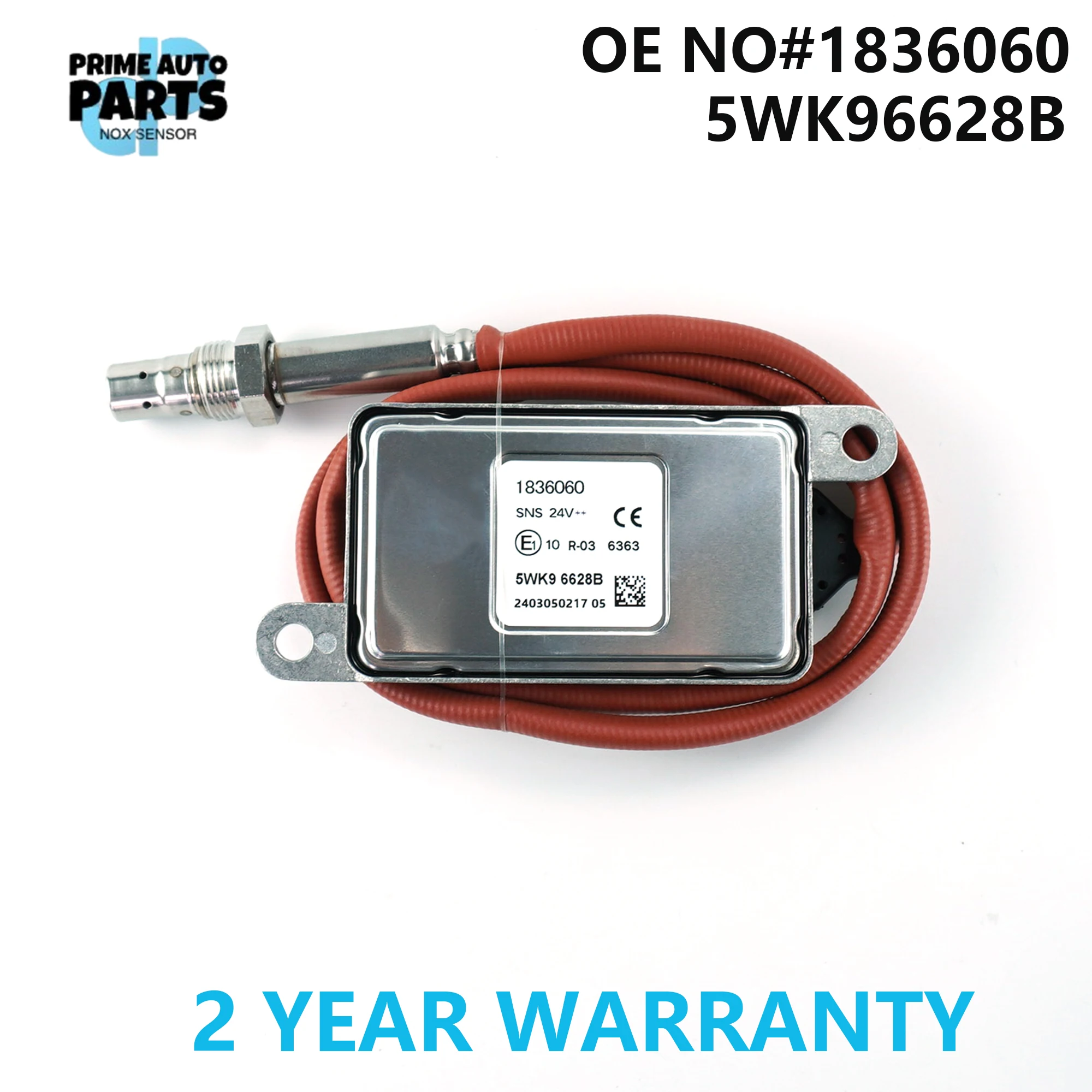 NOx Sensor 5WK96628B 1836060 Nitrogen Oxygen Sensor 5WK9 6628B for DAF Truck Engine SCR Emission System
NOx Sensor 5WK96628B 1836060 Nitrogen Oxygen Sensor 5WK9 6628B for DAF Truck Engine SCR Emission System