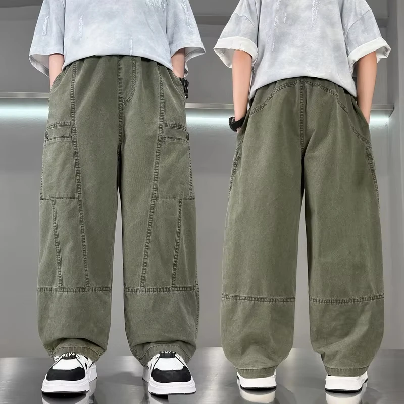 Boys Fashion Spring Cargo Pants Teen Kids Summer Luxury Sweatpants with Patchwork Design for Boys Brief Casual Trousers
Boys Fashion Spring Cargo Pants Teen Kids Summer Luxury Sweatpants with Patchwork Design for Boys Brief Casual Trousers