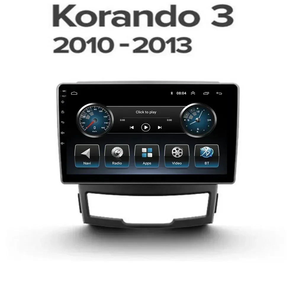 8Core Android 13 Car Radio Video 9" Navigation Player For SsangYong Korando 3 Actyon 2 2010 - 11 Stereo BT SWC GPS CarPlay Audio
8Core Android 13 Car Radio Video 9" Navigation Player For SsangYong Korando 3 Actyon 2 2010 - 11 Stereo BT SWC GPS CarPlay Audio