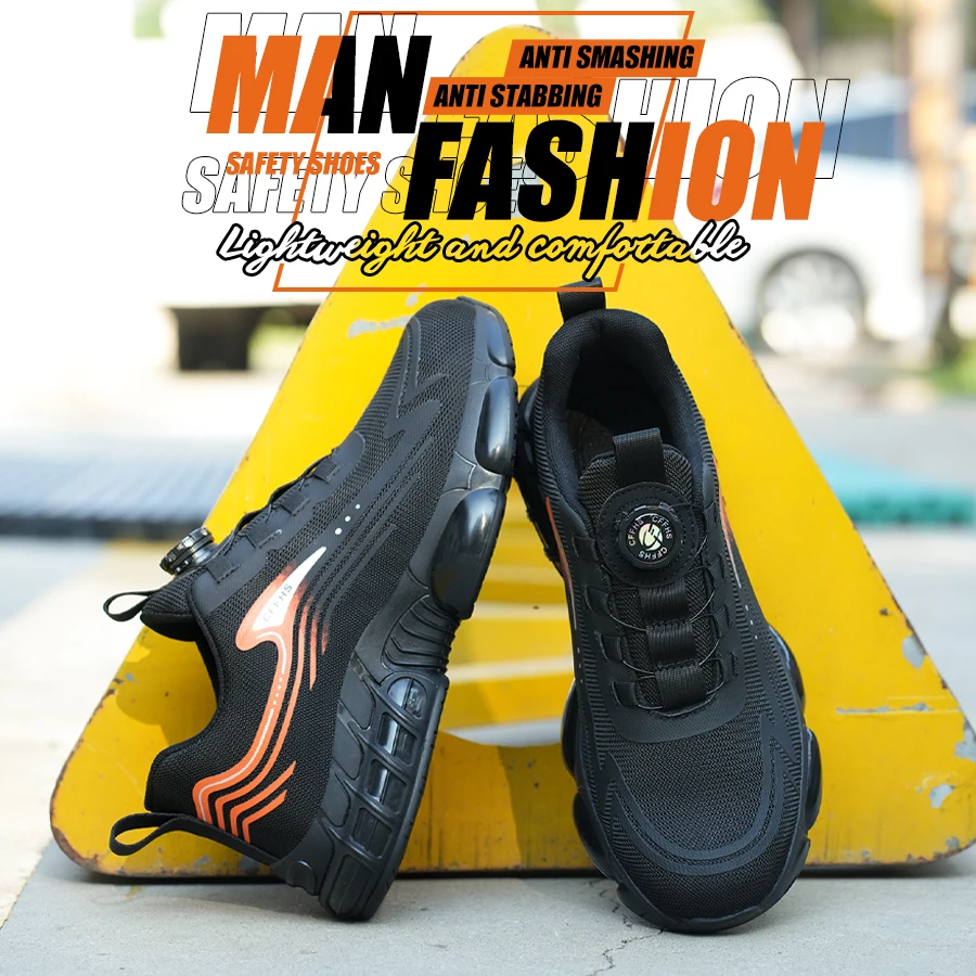 Steel Toe Safety Shoes Men, Anti-Puncture Anti-Smash Non Slip Industrial Work Boots, Lightweight CE New Work Safety Shoes 
Steel Toe Safety Shoes Men, Anti-Puncture Anti-Smash Non Slip Industrial Work Boots, Lightweight CE New Work Safety Shoes
