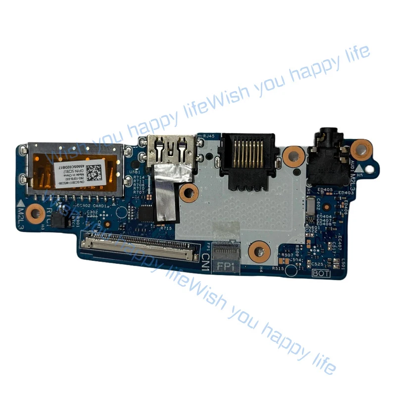 L... New USB Audio Card Reader RJ45 IO Board For Dell Vostro 5620 5625 V5620 V5625