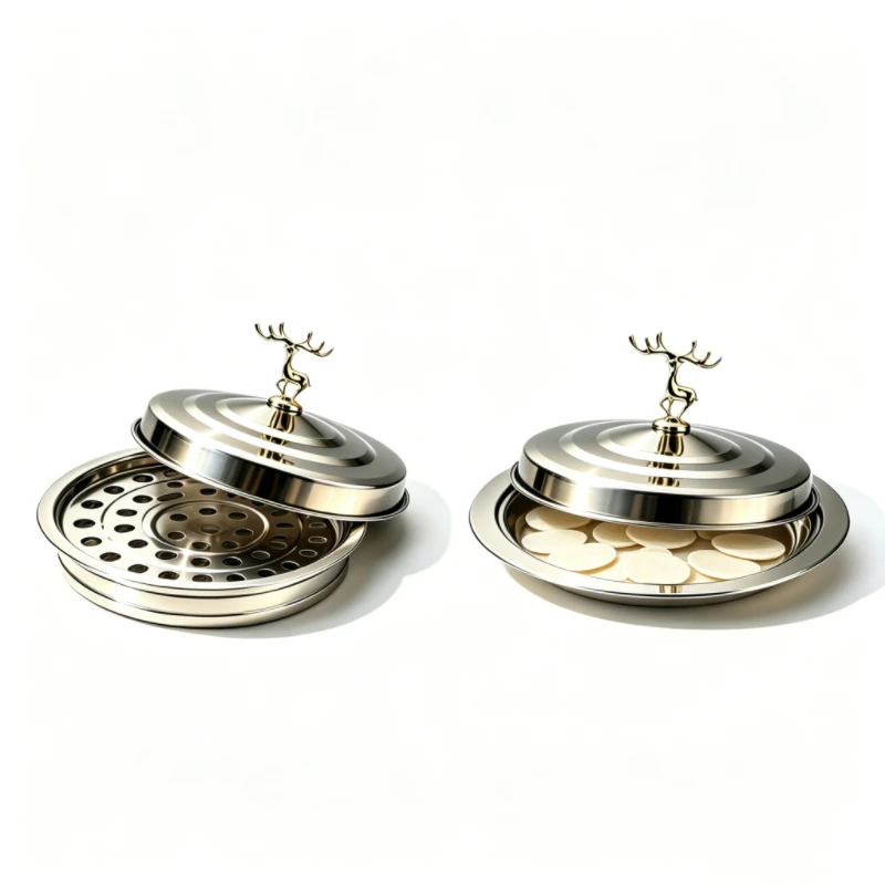 Premium Stainless Steel Communion Tray Set With Deer Ornament Lid, Holy Wine Cup Tray And Communion Bread Plate no cups included
Premium Stainless Steel Communion Tray Set With Deer Ornament Lid, Holy Wine Cup Tray And Communion Bread Plate no cups included