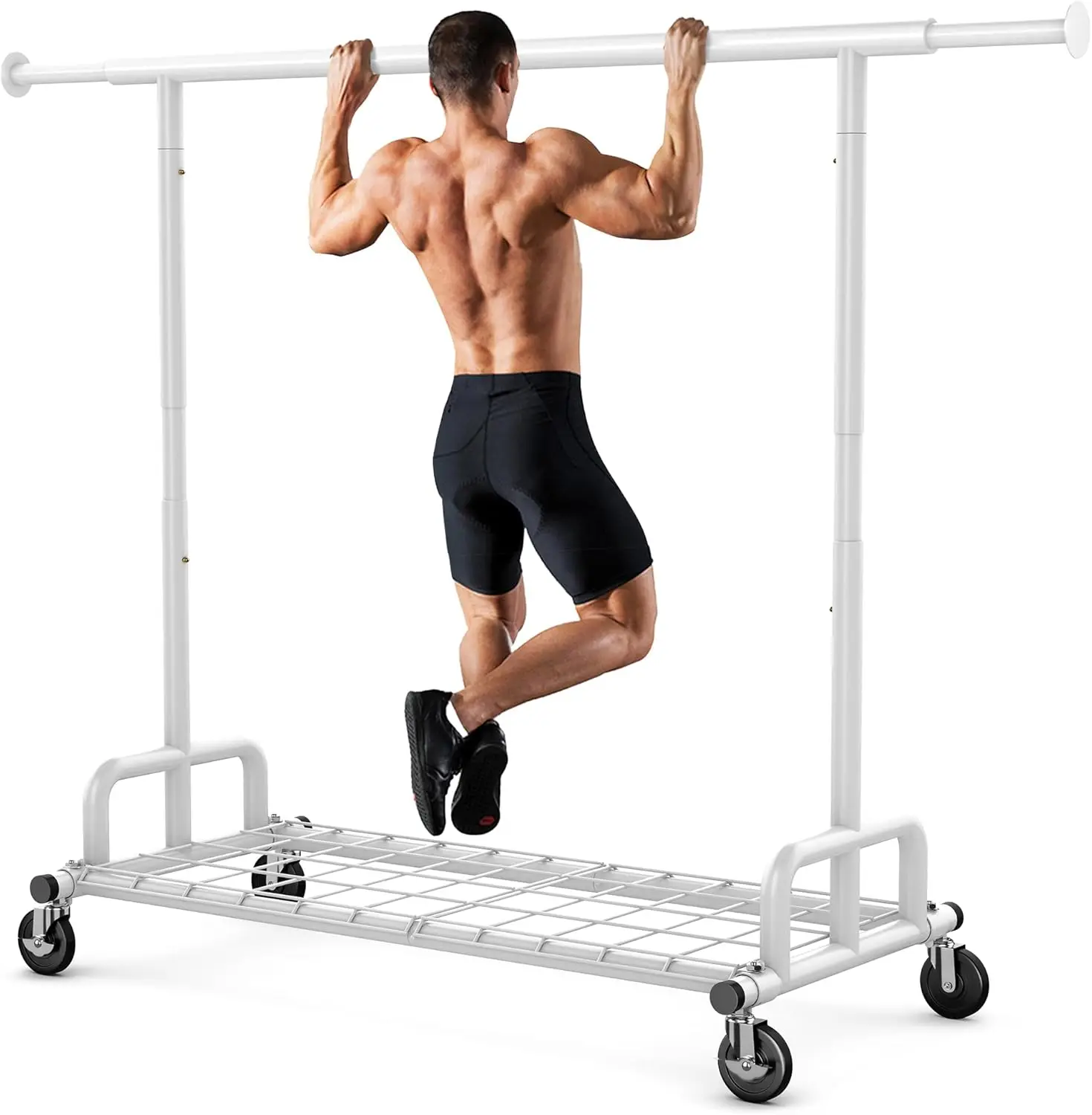 Clothes Rack Collapsible Clothing Garment Rack Capacity 525LBS Clothing Racks on Wheels Heavy Duty Rolling Clothes Rack for H
Clothes Rack Collapsible Clothing Garment Rack Capacity 525LBS Clothing Racks on Wheels Heavy Duty Rolling Clothes Rack for H