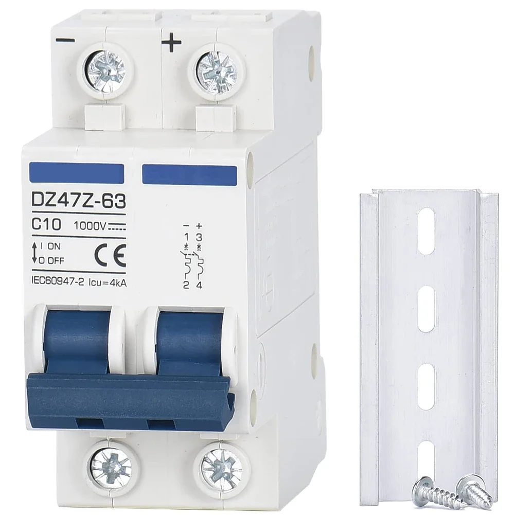 1pc DC Miniature Circuit Breaker 2 Pole 1000V 32 Amp Isolator DC Disnnect Switch Electromagnetic Tripper For Solar Photovoltaic
1pc DC Miniature Circuit Breaker 2 Pole 1000V 32 Amp Isolator DC Disnnect Switch Electromagnetic Tripper For Solar Photovoltaic