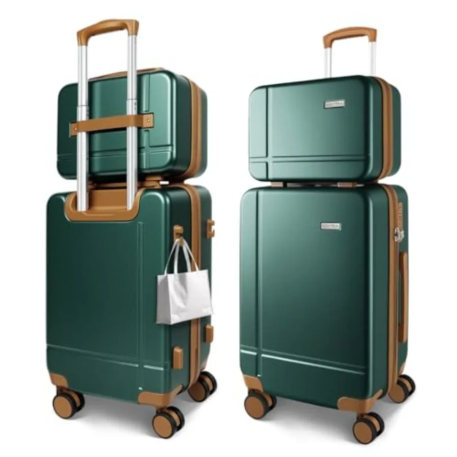 14" 20" Durable Luggage Set, 2 Pcs Travel Hardshell Suitcase with 360 Double Smooth Spinner Wheels and TSA Lock for Adventure a
14" 20" Durable Luggage Set, 2 Pcs Travel Hardshell Suitcase with 360 Double Smooth Spinner Wheels and TSA Lock for Adventure a