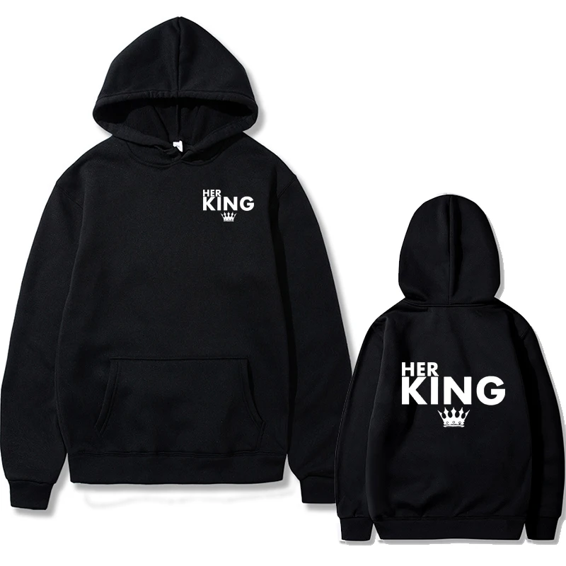 Women Men Autumn Winter Hoodies Her KING print Sweatshirts Pullover Sweatshirt Clothing Fashion Tracksuit Outerwear
Women Men Autumn Winter Hoodies Her KING print Sweatshirts Pullover Sweatshirt Clothing Fashion Tracksuit Outerwear