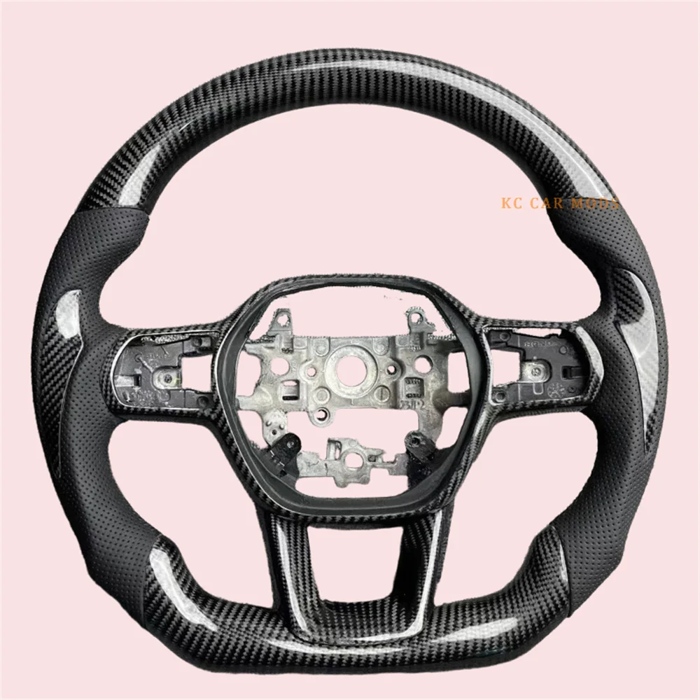 Customized Carbon fiber Perforated Leather Steering Wheel For Honda Civic 11th 2021 2022 2023 2024 2025
Customized Carbon fiber Perforated Leather Steering Wheel For Honda Civic 11th 2021 2022 2023 2024 2025