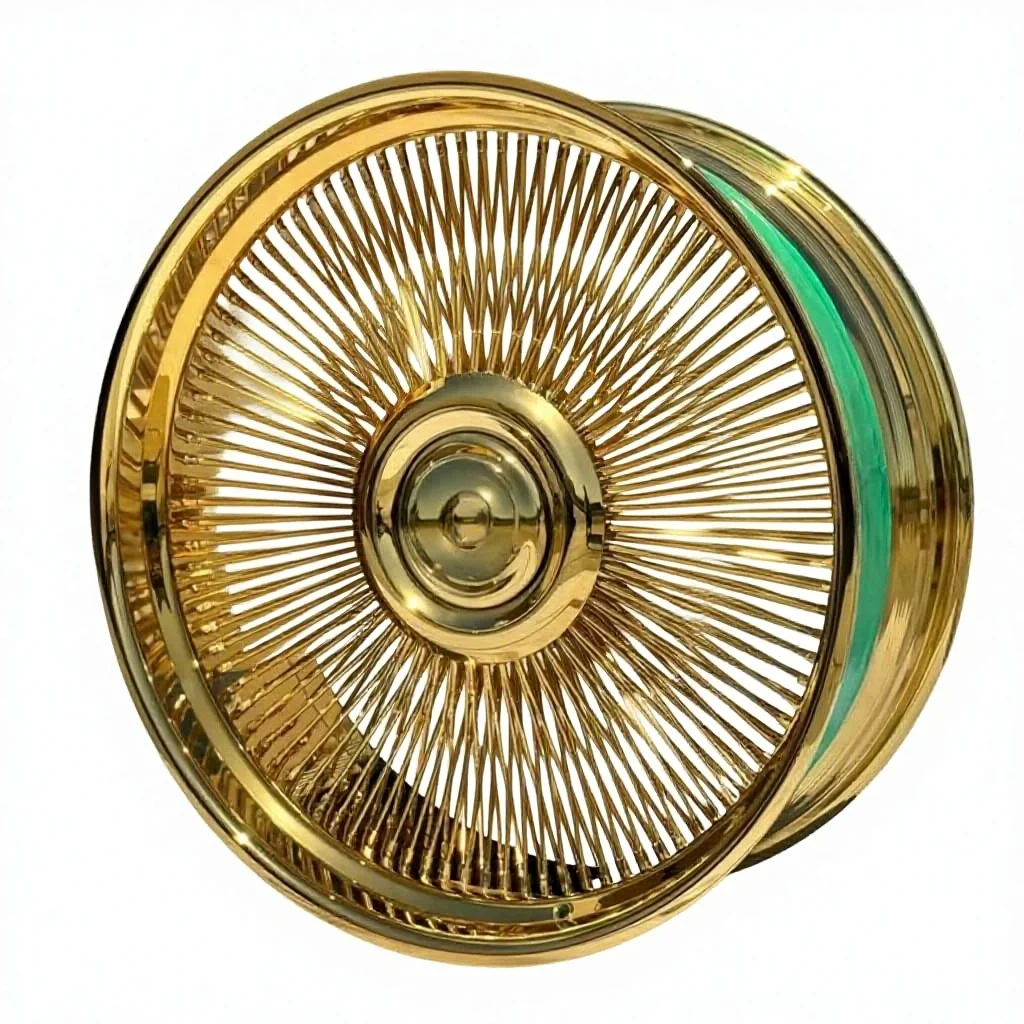 Hot-selling Custom Alloy Concave Design Gold STAGGERED Straight Reverse 100 150 Spoke Floating Center Cap Wire Wheel
Hot-selling Custom Alloy Concave Design Gold STAGGERED Straight Reverse 100 150 Spoke Floating Center Cap Wire Wheel