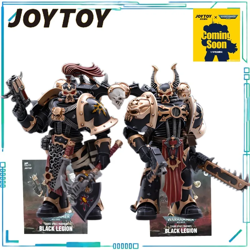 JOYTOY подлинная JOYTOY X Warhammer 40K серии Chaos Interstellar Warriors Black Legion, подвижная модель для двух человек, сбор 1/18
JOYTOY подлинная JOYTOY X Warhammer 40K серии Chaos Interstellar Warriors Black Legion, подвижная модель для двух человек, сбор 1/18