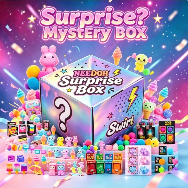 Nee Doh Surprise Mystery Box Assorted Squishy Fidget Toys, Anti-stress Sensory Toys for Kids & Adults, Unboxing Collectible Gift
Nee Doh Surprise Mystery Box Assorted Squishy Fidget Toys, Anti-stress Sensory Toys for Kids & Adults, Unboxing Collectible Gift
