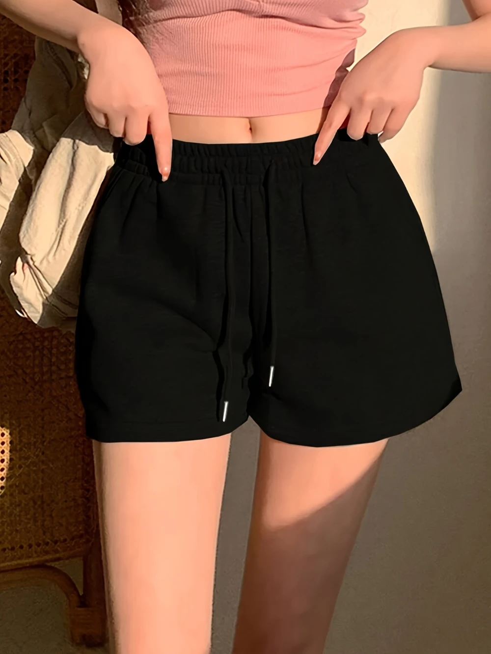 New Stylish Solid Color Pocket Shorts for Women Shorts with Side Pockets Light Gray Solid Color Elastic Waistband Comfortable
New Stylish Solid Color Pocket Shorts for Women Shorts with Side Pockets Light Gray Solid Color Elastic Waistband Comfortable
