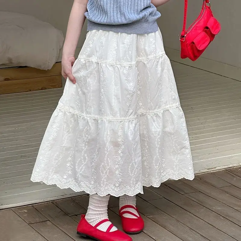 Cotton Spring/Summer New Girl Lace Elegant Cute Princess Cake Medium length Skirt
Cotton Spring/Summer New Girl Lace Elegant Cute Princess Cake Medium length Skirt