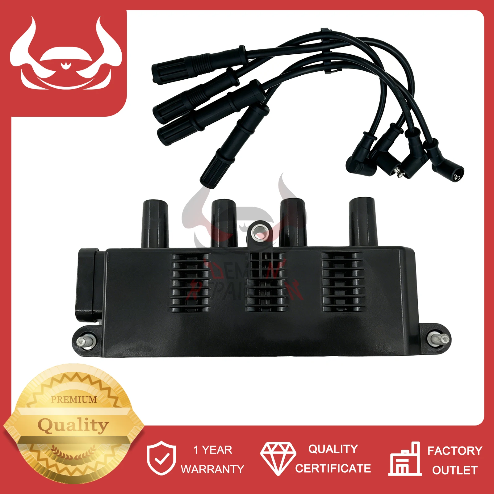 55200112 55200114 New Ignition Coil 100% Tested Compatible With Fiat Stilo Panda Alfa Romeo GT 1.6L 1.8L 2003-2016
55200112 55200114 New Ignition Coil 100% Tested Compatible With Fiat Stilo Panda Alfa Romeo GT 1.6L 1.8L 2003-2016