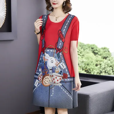 Japanese Style Pleated plus Size Women's Dress Floral Print Anti-Aging Red Skirt Korean Style Commute Pattern Animal A-Line S...
Japanese Style Pleated plus Size Women's Dress Floral Print Anti-Aging Red Skirt Korean Style Commute Pattern Animal A-Line S...