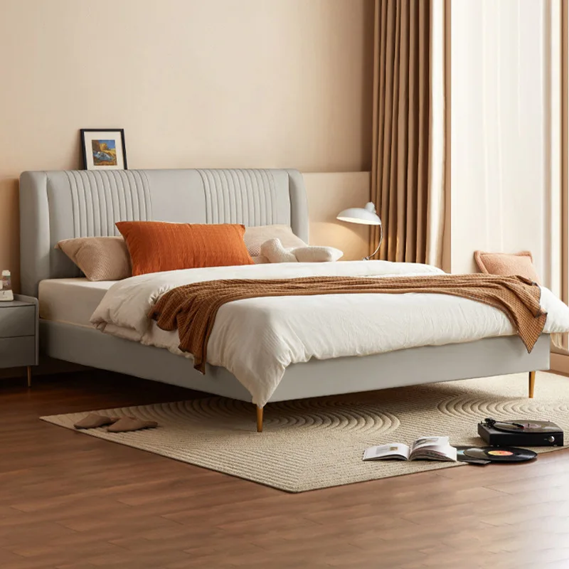 Modern, minimalist, double bed, master bedroom, atmosphere, soft bag, light luxury, storage, cream style
Modern, minimalist, double bed, master bedroom, atmosphere, soft bag, light luxury, storage, cream style