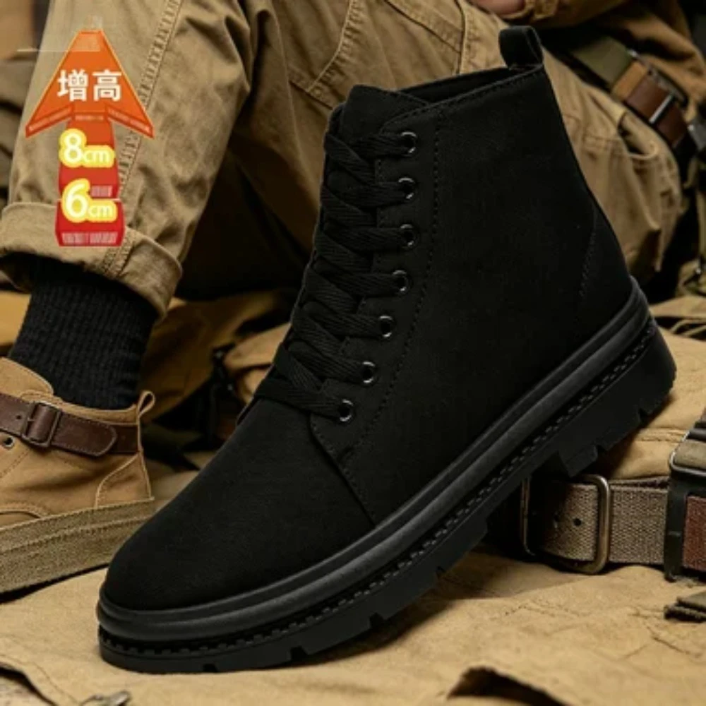 2026 Spring New Chunky Boots for Man Hidden Heels 8cm Elevator Shoes Unisex Leisure Breathable Lace Up Outdoor Versatile Shoes
2026 Spring New Chunky Boots for Man Hidden Heels 8cm Elevator Shoes Unisex Leisure Breathable Lace Up Outdoor Versatile Shoes