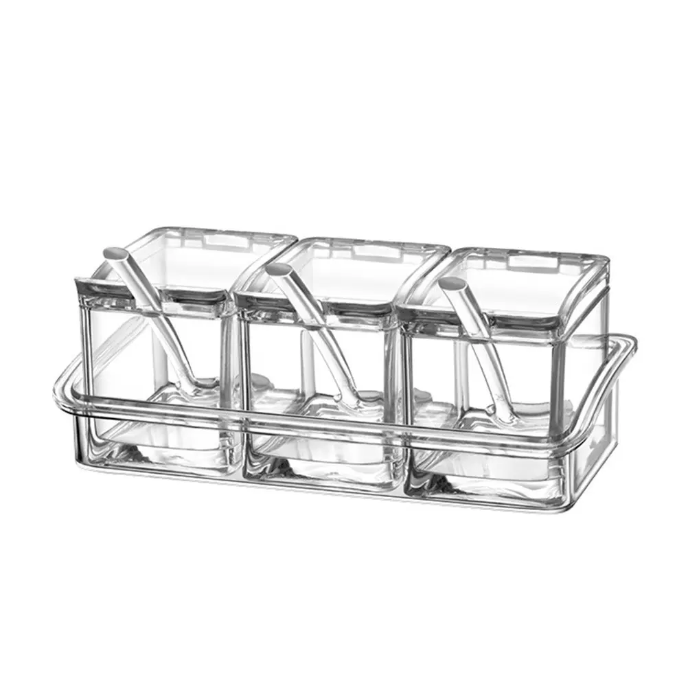 1Set Transparent Seasoning Box Set Clear Acrylic Condiment Containers with for Salt Pepper Sugar Spices Kitchen Use
1Set Transparent Seasoning Box Set Clear Acrylic Condiment Containers with for Salt Pepper Sugar Spices Kitchen Use