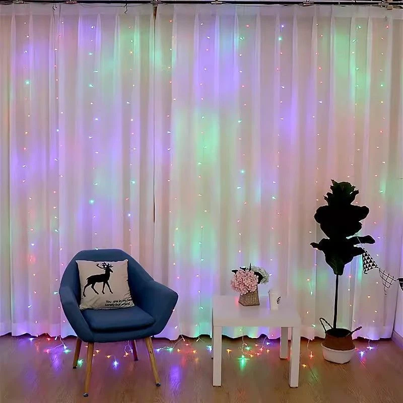LED Curtain Lights USB Powered Christmas Decorations for Home with Remote Control Holiday Wedding Indoor Bedroom Party Lights
LED Curtain Lights USB Powered Christmas Decorations for Home with Remote Control Holiday Wedding Indoor Bedroom Party Lights