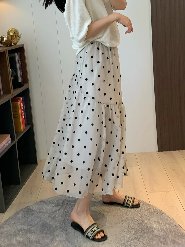 Легкая сказочная юбка, высокая плотная юбка в горошек, дышащая юбка длиной миди, тонкая вуаль, юбка-зонтик
Легкая сказочная юбка, высокая плотная юбка в горошек, дышащая юбка длиной миди, тонкая вуаль, юбка-зонтик