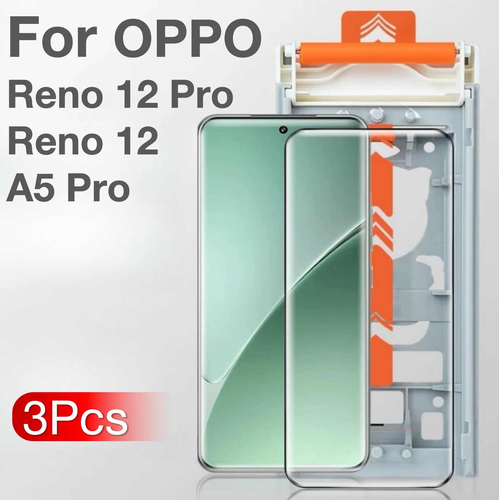 3Pcs For OPPO Reno12 Reno 12 Pro A5 Screen Protector No Dust Positioning With Install Kit, Not Tempered Glass
3Pcs For OPPO Reno12 Reno 12 Pro A5 Screen Protector No Dust Positioning With Install Kit, Not Tempered Glass