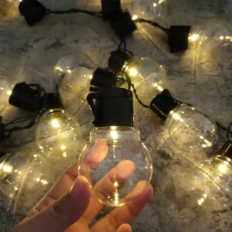 Solar String Lights Outdoor G50 Bulbs Waterproof Fairy Light Christmas Decoration Solar Powered Lamp for Garden Backyard Party
Solar String Lights Outdoor G50 Bulbs Waterproof Fairy Light Christmas Decoration Solar Powered Lamp for Garden Backyard Party