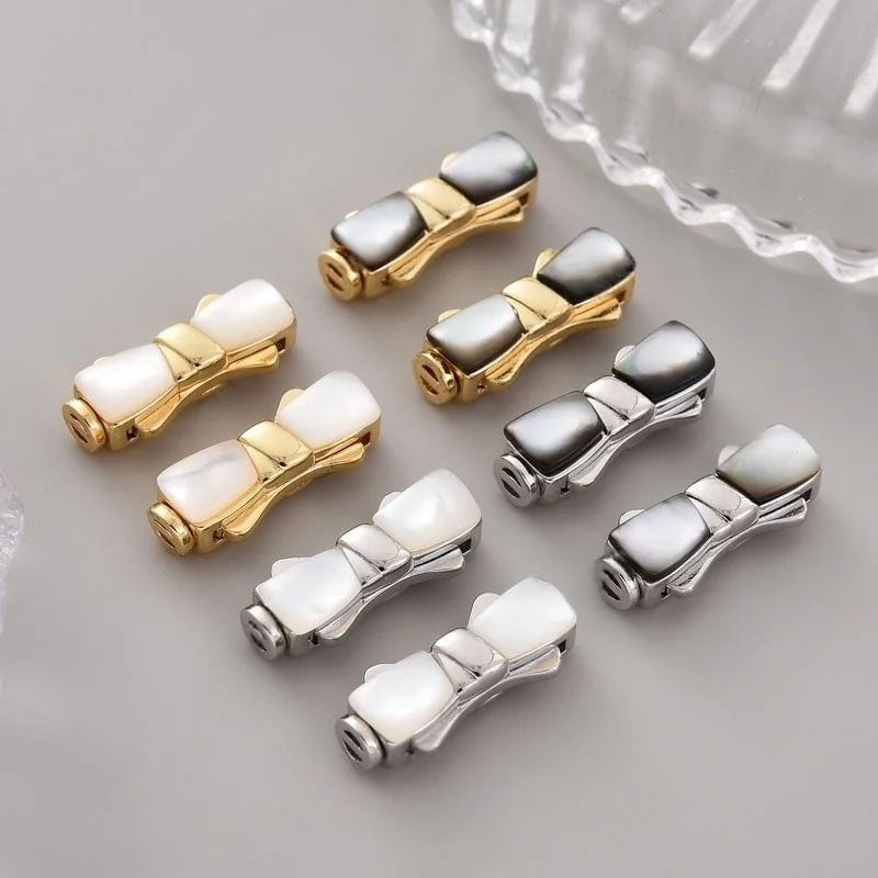 1 Piece Jewelry Making Pearl Buckle Bow Shell Push Buckle Connector Necklace Bracelet Sweater Chain Diy Jewelry Accessories
1 Piece Jewelry Making Pearl Buckle Bow Shell Push Buckle Connector Necklace Bracelet Sweater Chain Diy Jewelry Accessories