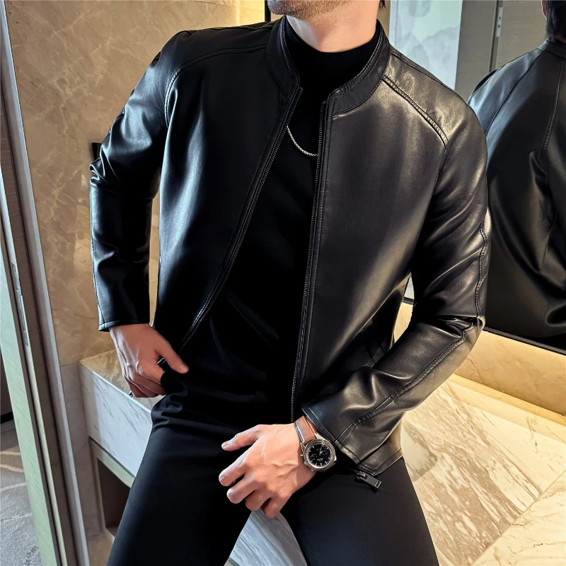 New Men's PU Leather Jackets Autumn Winter Thickened Motorcycle Faux Leather Coats Men Fashion Handsome Chaquetas Para Hombre
New Men's PU Leather Jackets Autumn Winter Thickened Motorcycle Faux Leather Coats Men Fashion Handsome Chaquetas Para Hombre