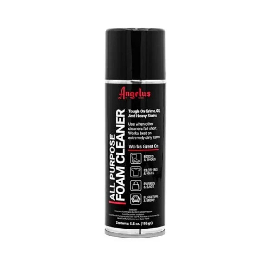 Angelus All Purpose Foam Cleaner for Shoes, Sneakers, Hiking Boots, Car Seats, Hats, Accessories - 5.5oz
Angelus All Purpose Foam Cleaner for Shoes, Sneakers, Hiking Boots, Car Seats, Hats, Accessories - 5.5oz
