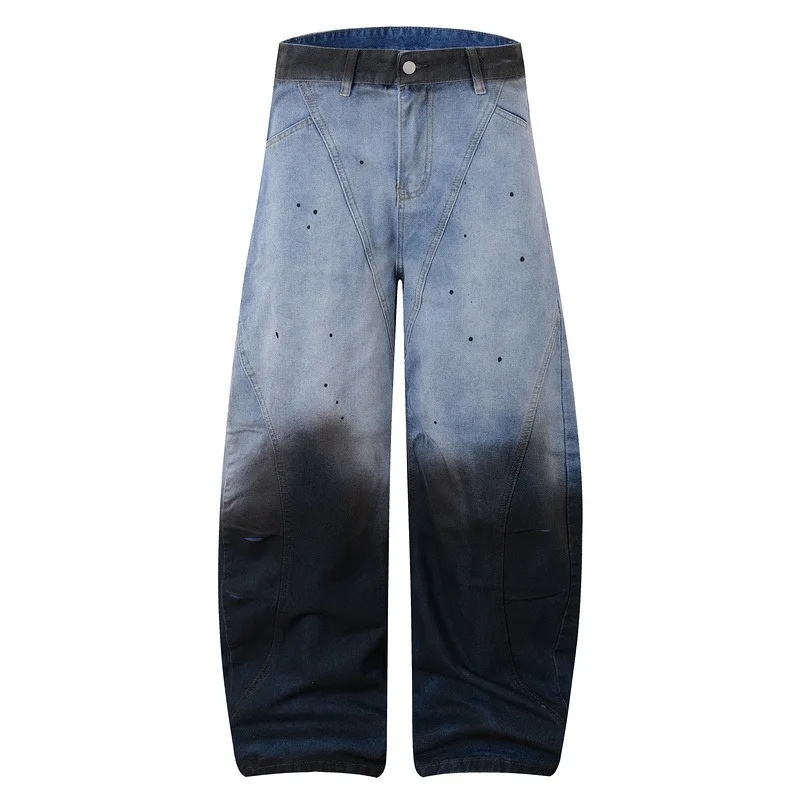 KIDWHXR Men Harem Pant Vintage Gradient Color Washed Male Denim Pant Streetwear Wide Leg Comfortable Versatile Man Trousers
KIDWHXR Men Harem Pant Vintage Gradient Color Washed Male Denim Pant Streetwear Wide Leg Comfortable Versatile Man Trousers