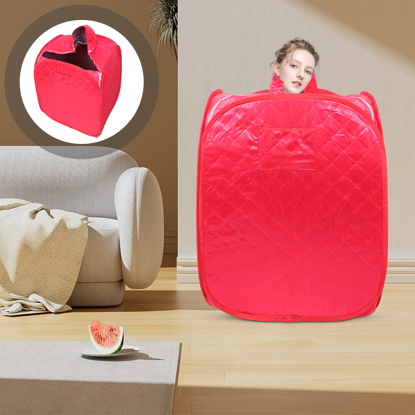 Portable Foldable Sauna Tent Home Use Thickened Fabric Silent Full Body Sweat Spa Red Single Person
Portable Foldable Sauna Tent Home Use Thickened Fabric Silent Full Body Sweat Spa Red Single Person