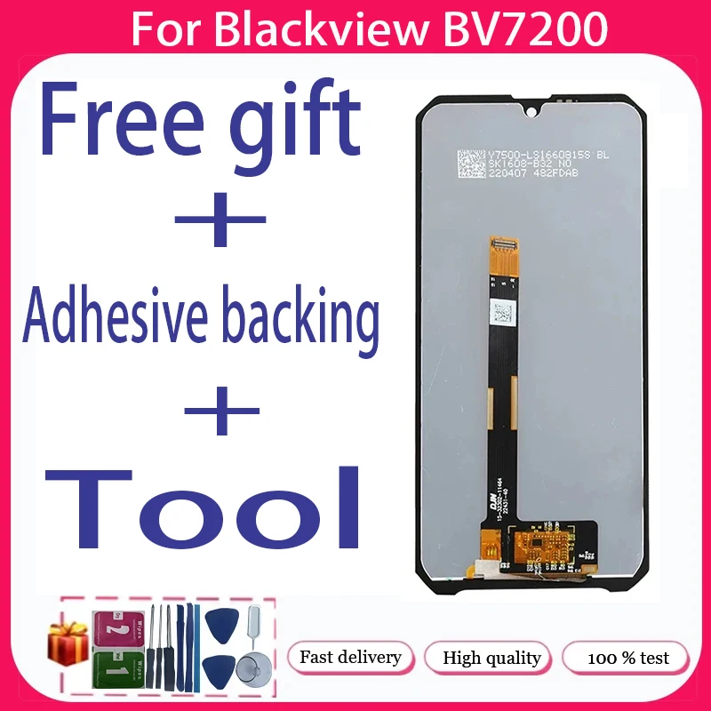 For Blackview BV7200+ LCD Display + Touch Screen+Free adhesive backing+Tool
For Blackview BV7200+ LCD Display + Touch Screen+Free adhesive backing+Tool