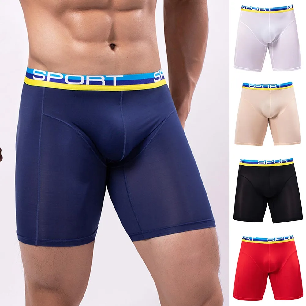 Hot Men Long Comfort Boxer Briefs High Waist Sports Underwear Boy Sissy Panties Sleep Bottoms Underpants Шорты Мужские
Hot Men Long Comfort Boxer Briefs High Waist Sports Underwear Boy Sissy Panties Sleep Bottoms Underpants Шорты Мужские