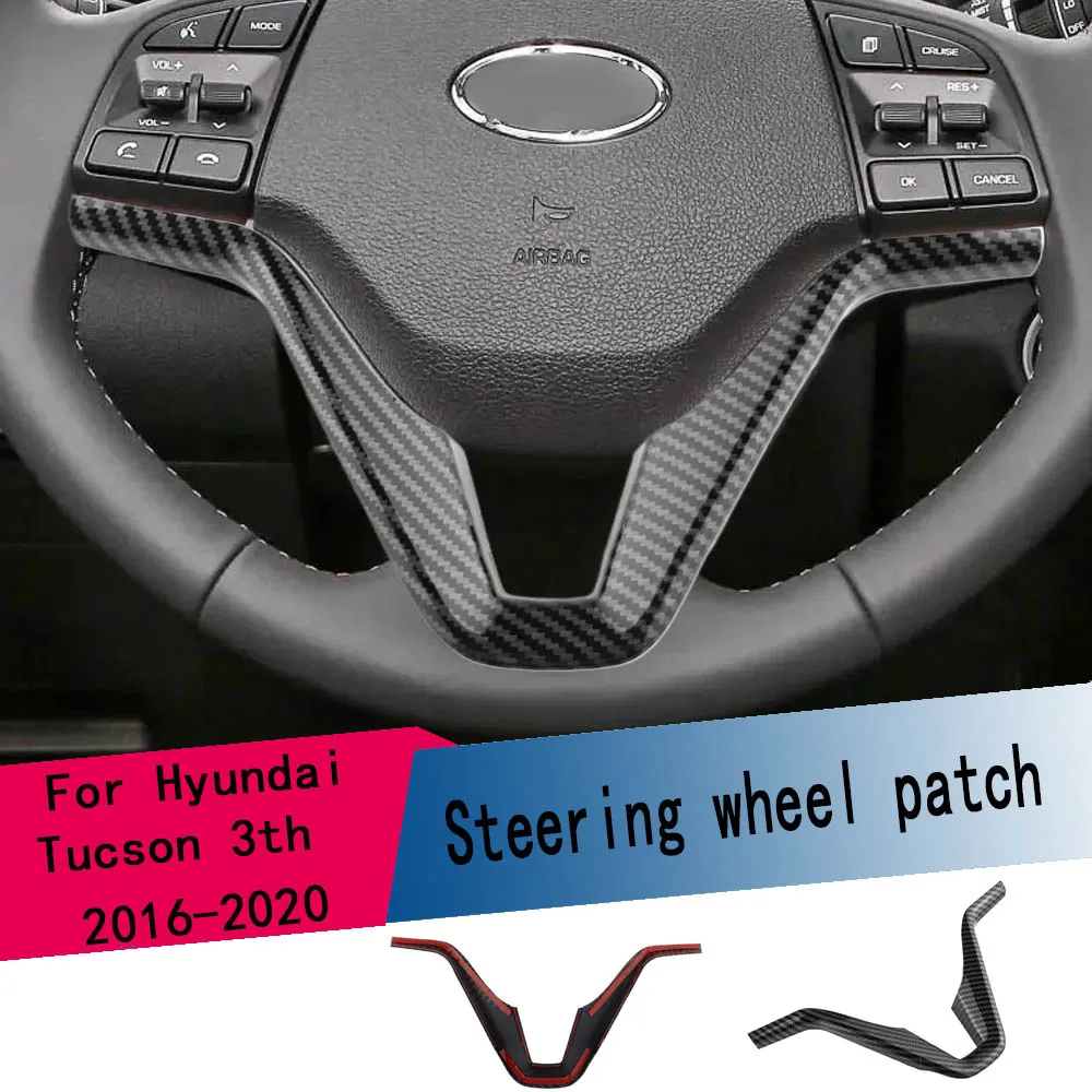 ABS Carbon Fibre Car Steering Wheel Sequin Cover Interior Decoration Trim for Hyundai Tucson 3th 2016-2020 Car Accessories
ABS Carbon Fibre Car Steering Wheel Sequin Cover Interior Decoration Trim for Hyundai Tucson 3th 2016-2020 Car Accessories