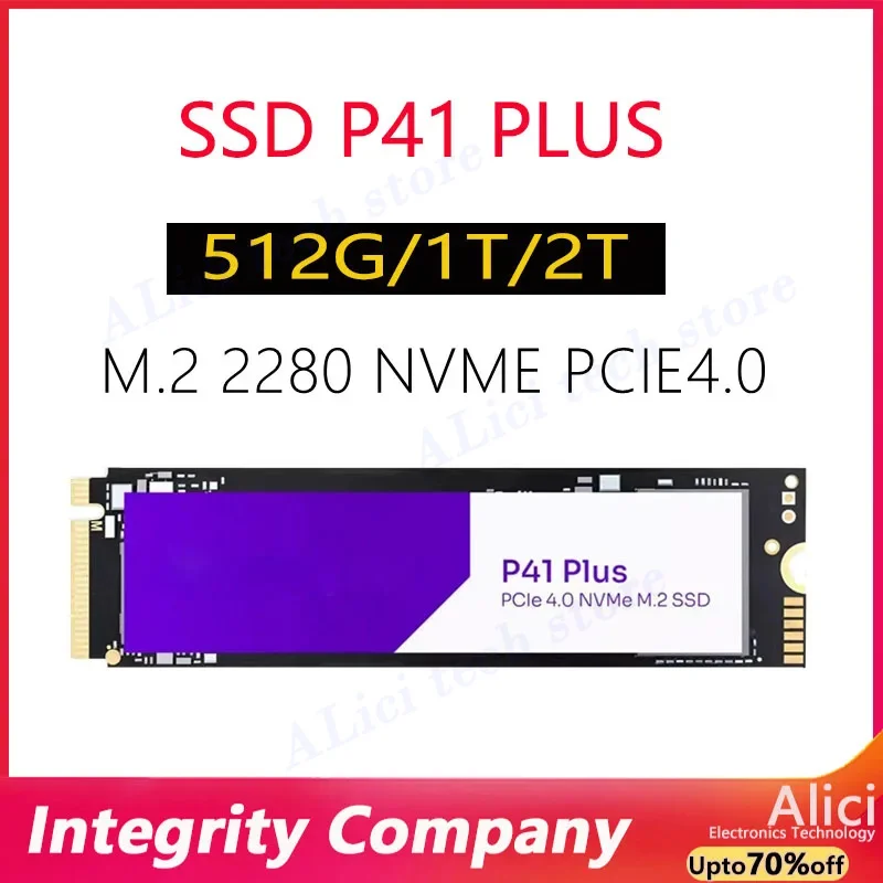 Original FOr Solidigm P41plus 1TB, 2TB 512G solid-state drive, M.2 interface, PCIe4.0 2280 desktop laptop SSD
Original FOr Solidigm P41plus 1TB, 2TB 512G solid-state drive, M.2 interface, PCIe4.0 2280 desktop laptop SSD