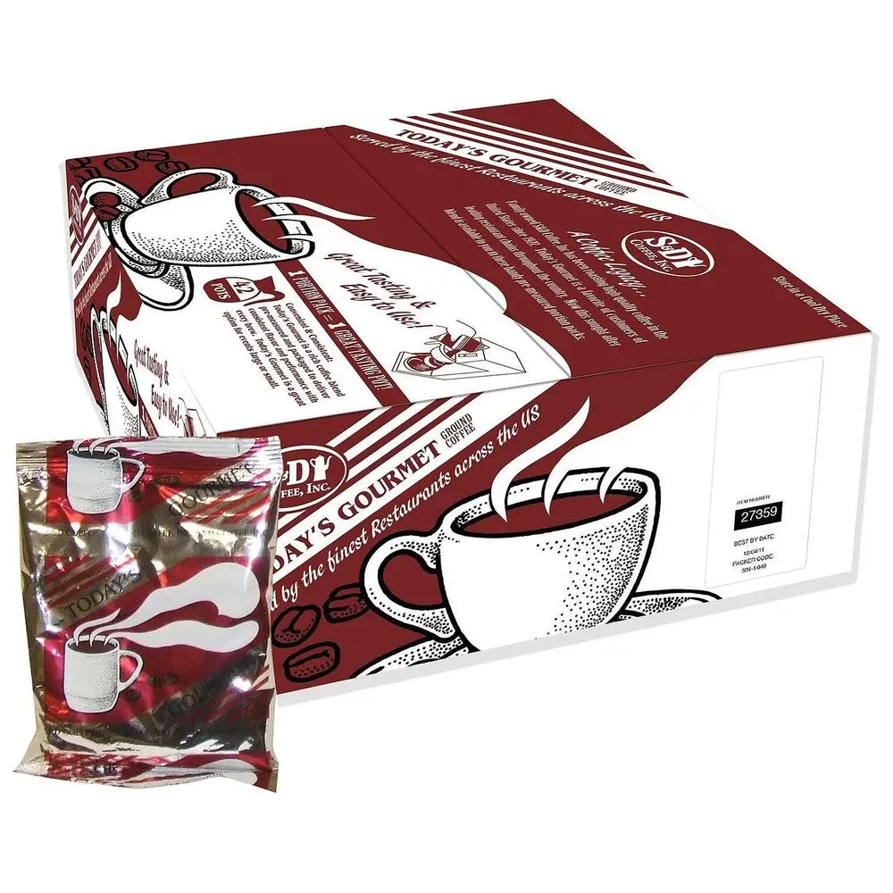 Medium Roast Coffee Filter Packs, 42 Single Serve Cups, Pre-Portioned Ground Coffee
Medium Roast Coffee Filter Packs, 42 Single Serve Cups, Pre-Portioned Ground Coffee