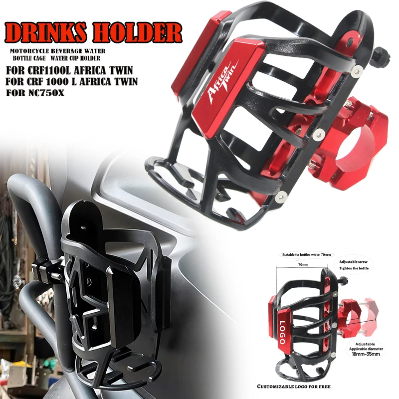 Motorcycle Beverage Water Bottle Cage For Honda CRF1100L Africa Twin CRF 1000 L NC750X NC 750 X Drinks Holder Water Cup Holder
Motorcycle Beverage Water Bottle Cage For Honda CRF1100L Africa Twin CRF 1000 L NC750X NC 750 X Drinks Holder Water Cup Holder