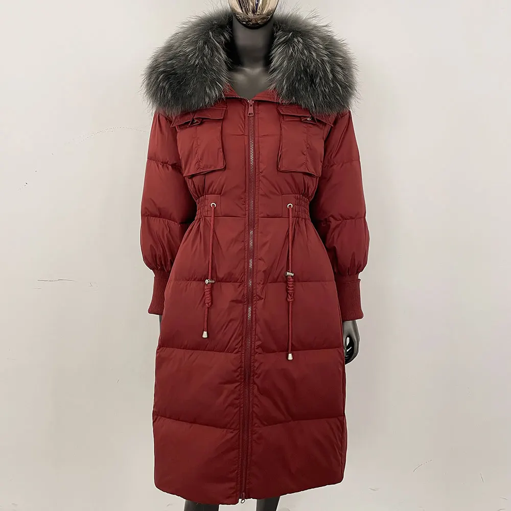 New White Duck Down Coat 2024 Puffer Jacket Lady Natural Fur Coat Winter Over Knee Women Slim Fit Warm Real Fox Fur Collar
New White Duck Down Coat 2024 Puffer Jacket Lady Natural Fur Coat Winter Over Knee Women Slim Fit Warm Real Fox Fur Collar