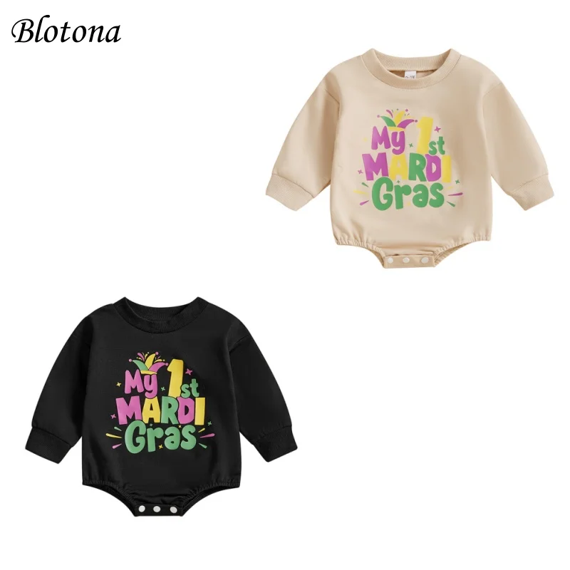 Blotona Newborn Baby First Birthday Romper, Long Sleeve Crew Neck Letters Spring Fall Bodysuit Clothes for Girls Boys
Blotona Newborn Baby First Birthday Romper, Long Sleeve Crew Neck Letters Spring Fall Bodysuit Clothes for Girls Boys