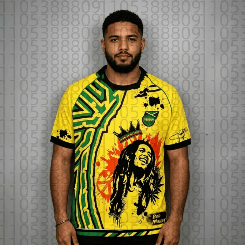 2026 Summer Memorial Camiseta Jamaica Casual T-shirt Bob Marley Special Edition Jersey Graffiti Quick Drying Top - Parent Child
2026 Summer Memorial Camiseta Jamaica Casual T-shirt Bob Marley Special Edition Jersey Graffiti Quick Drying Top - Parent Child
