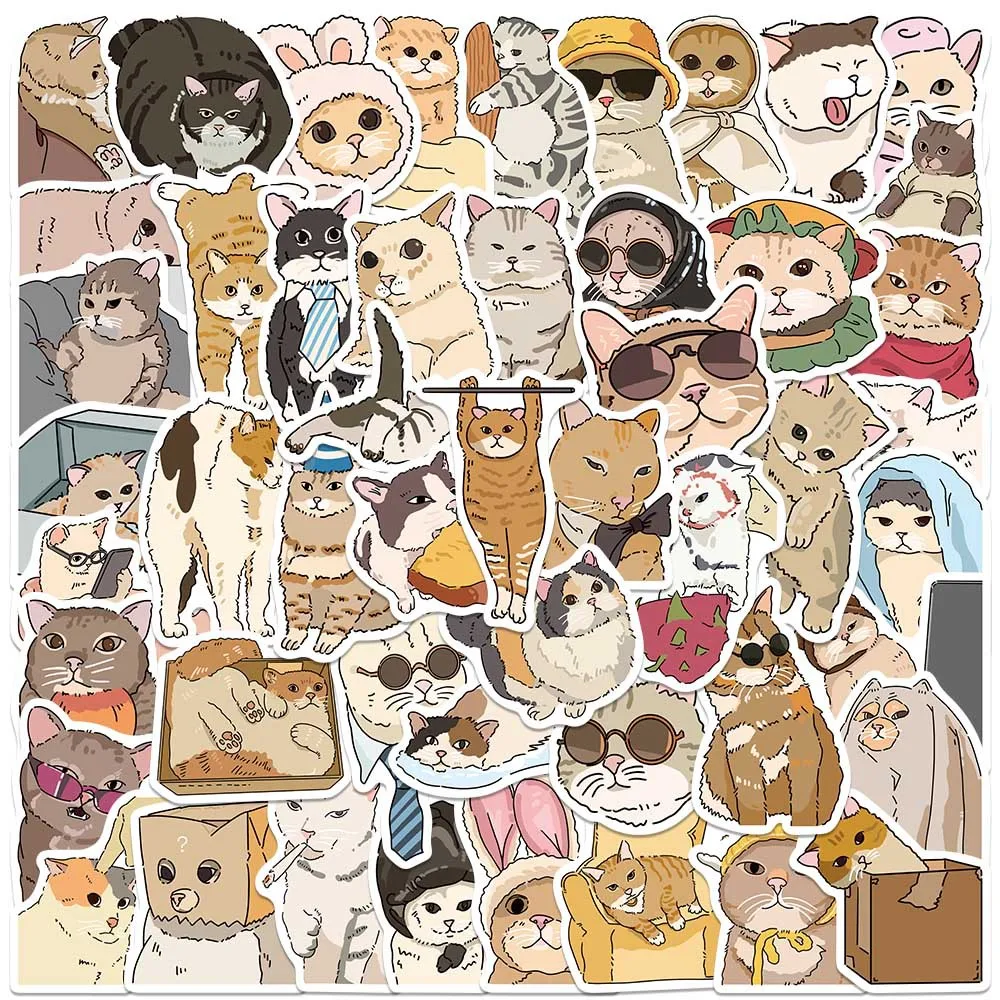 50 funny cat emoji stickers, suitcases, guitars, skateboards, cars, cartoons, graffiti stickers
50 funny cat emoji stickers, suitcases, guitars, skateboards, cars, cartoons, graffiti stickers