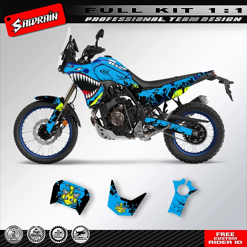 Sawrain пользовательские мотоциклетные фоны Graphcis наклейки наборы для YAMAHA TENERE T700 2018 2019 2020 2021 2022 2023 010 
Sawrain пользовательские мотоциклетные фоны Graphcis наклейки наборы для YAMAHA TENERE T700 2018 2019 2020 2021 2022 2023 010