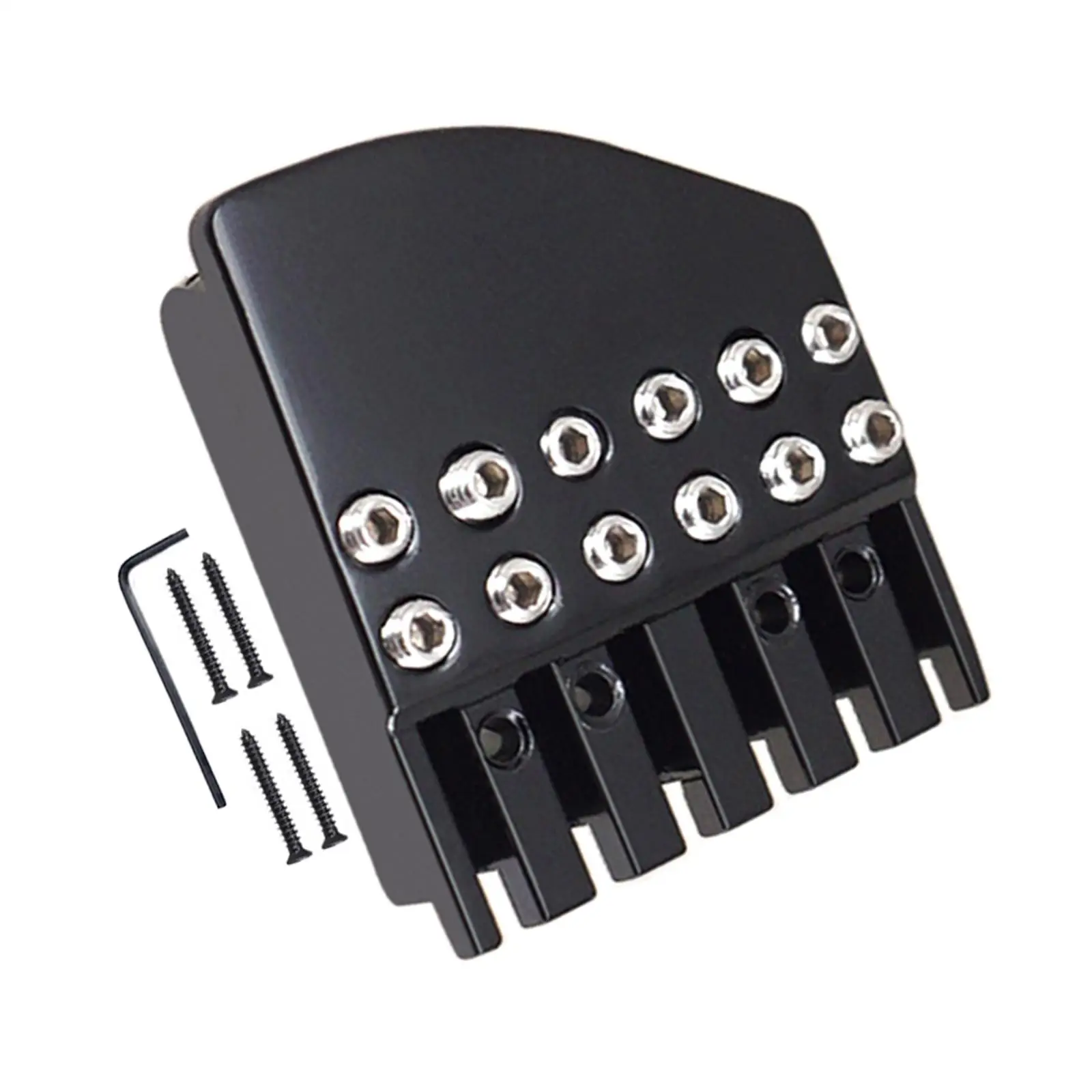 Headless Guitar Bridge Nut Guitar String Lock Parts Replacements with Screws 6 String Fixed Saddle for Instrument Accessories
Headless Guitar Bridge Nut Guitar String Lock Parts Replacements with Screws 6 String Fixed Saddle for Instrument Accessories