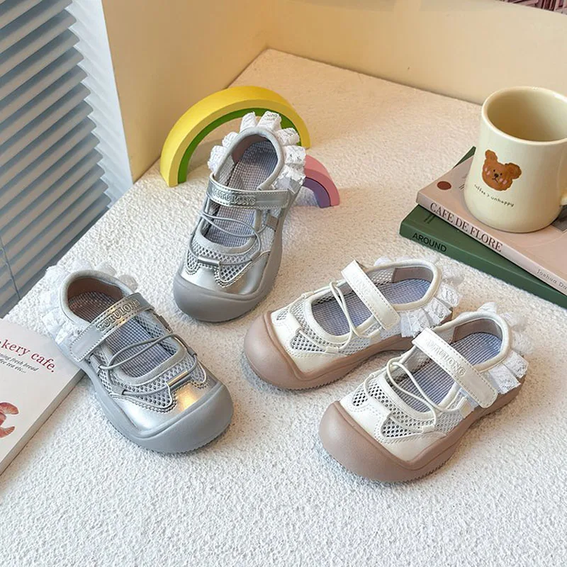 Girl's Ballet Style Sandals Sports Shoes Mesh Breathable Children Sneakers Summer Lace Design Princess Mary Janes Shoes CSH1622
Girl's Ballet Style Sandals Sports Shoes Mesh Breathable Children Sneakers Summer Lace Design Princess Mary Janes Shoes CSH1622