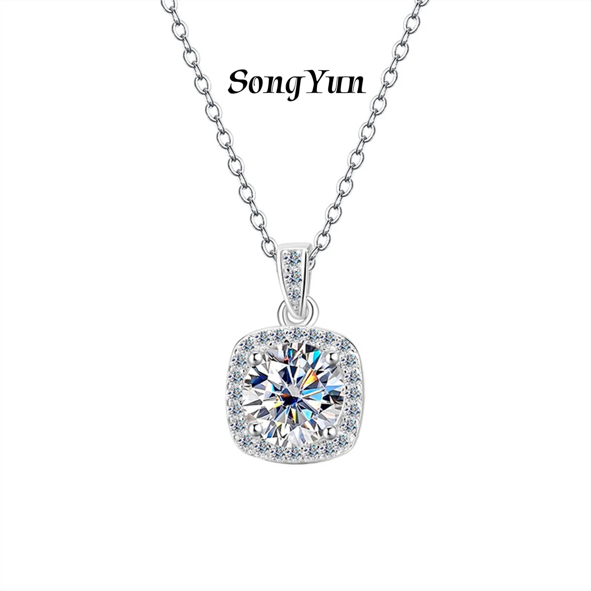 SONGYUN Brand Jewelry 925 Sterling Silver Necklace Moissanite Diamond Vacation for Women Rhodium Plated SYT Patent Pendant
SONGYUN Brand Jewelry 925 Sterling Silver Necklace Moissanite Diamond Vacation for Women Rhodium Plated SYT Patent Pendant
