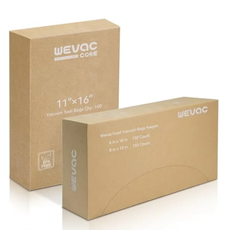 Vacuum Sealer Bags Bundle - 300 Count 6"x10" and 8"x12" Pre-Cut Bags + 100 Count Gallon 11"x16" Bags Commercial Grade BPA Free
Vacuum Sealer Bags Bundle - 300 Count 6"x10" and 8"x12" Pre-Cut Bags + 100 Count Gallon 11"x16" Bags Commercial Grade BPA Free