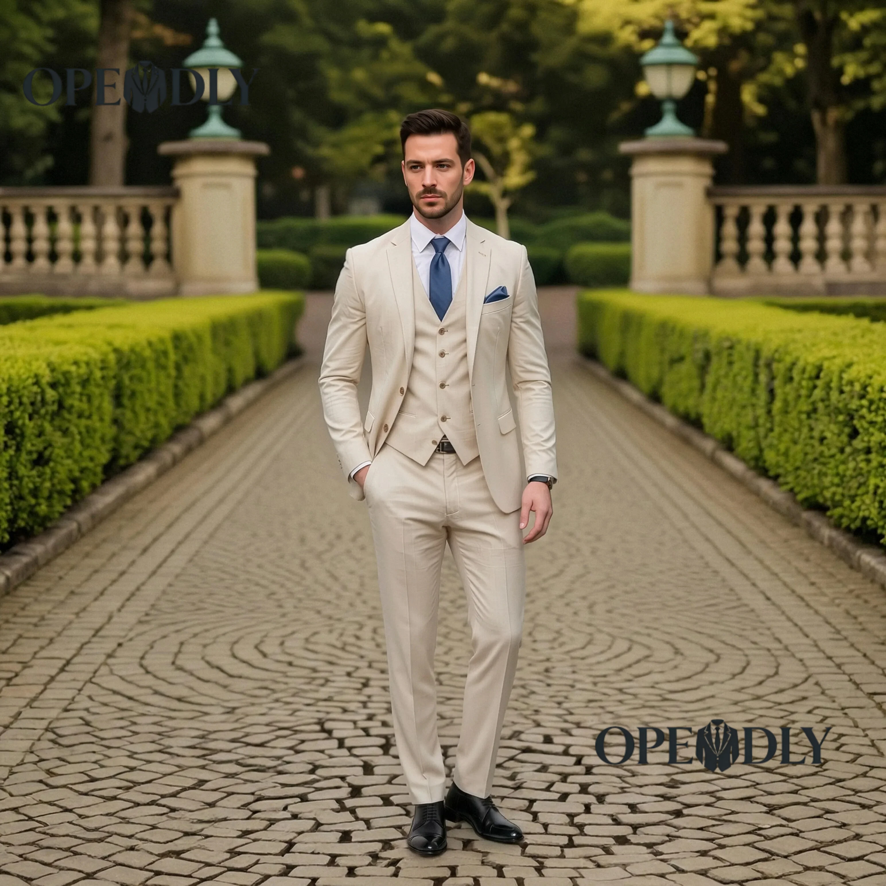 OPEODLY One Button Slim Fit Tuxedo Suit for Men Three Piece Set Blazer Vest and Pants for Wedding Prom Business Formal Attire
OPEODLY One Button Slim Fit Tuxedo Suit for Men Three Piece Set Blazer Vest and Pants for Wedding Prom Business Formal Attire