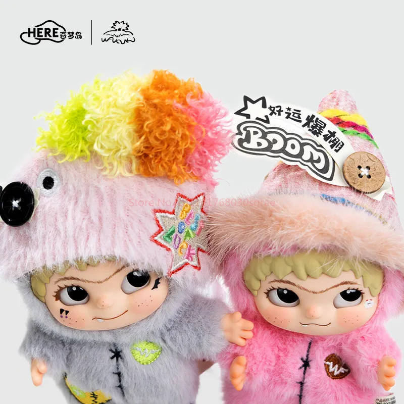 Wakuku 16cm Colorful Fuzzy Plush Doll Hat Handmade World Series Peripheral Embroidered Decorative Collectible Art Toy Gift
Wakuku 16cm Colorful Fuzzy Plush Doll Hat Handmade World Series Peripheral Embroidered Decorative Collectible Art Toy Gift